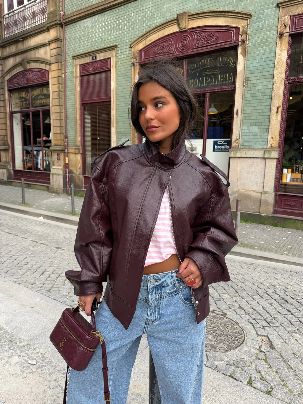 Chaqueta Valeria Estructurada Burdeos™