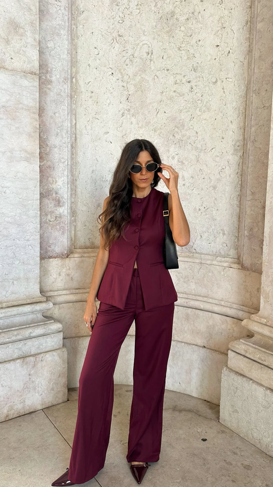 Pantalón Eva Burdeos™