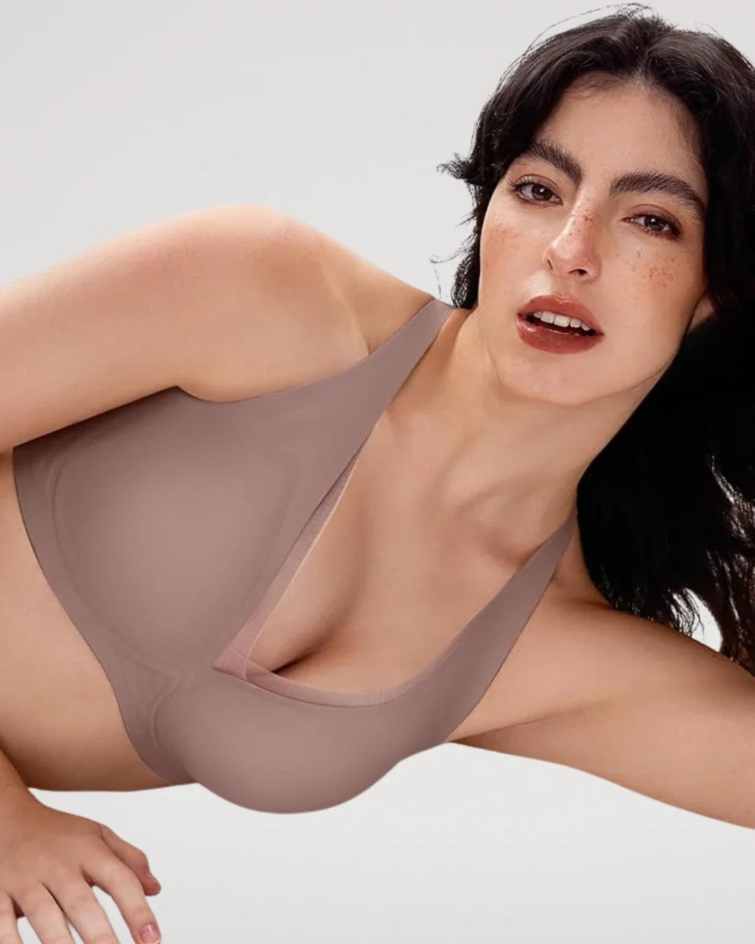 Sujetador Push-Up Escotado de Tul Sin Aros y Sin Costuras - Aura Barcelona
