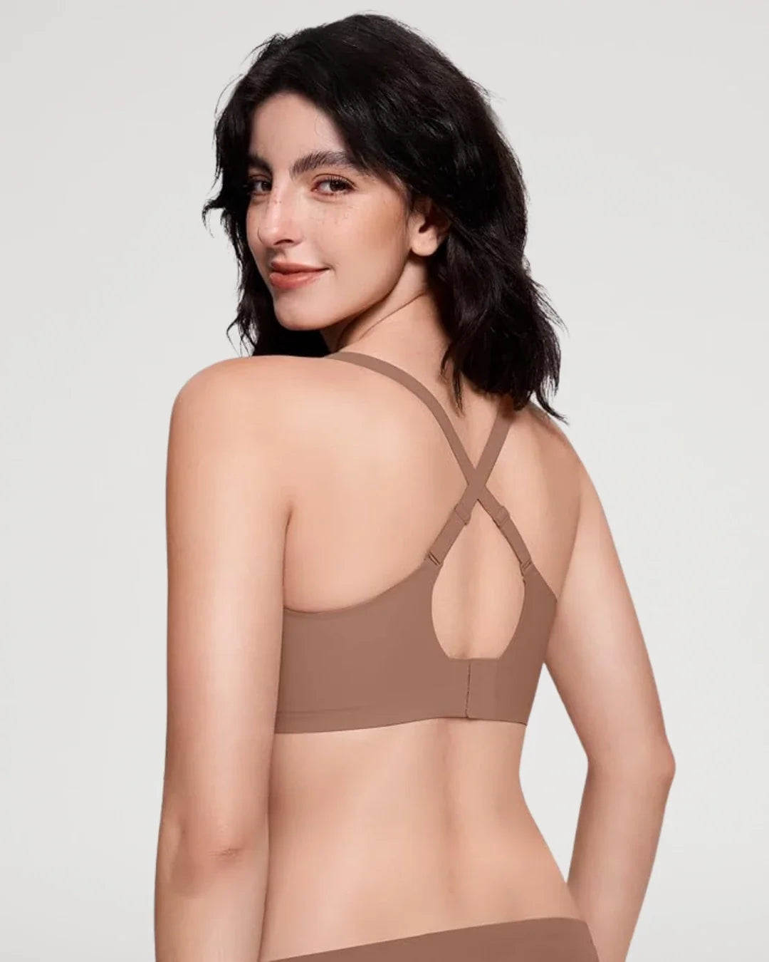 Sujetador Push-Up Escotado de Tul Sin Aros y Sin Costuras - Aura Barcelona