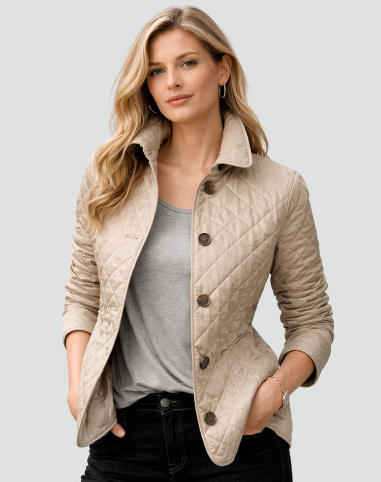 Chaqueta Acolchada de Entretiempo con Cuello y Botones - imagen 5