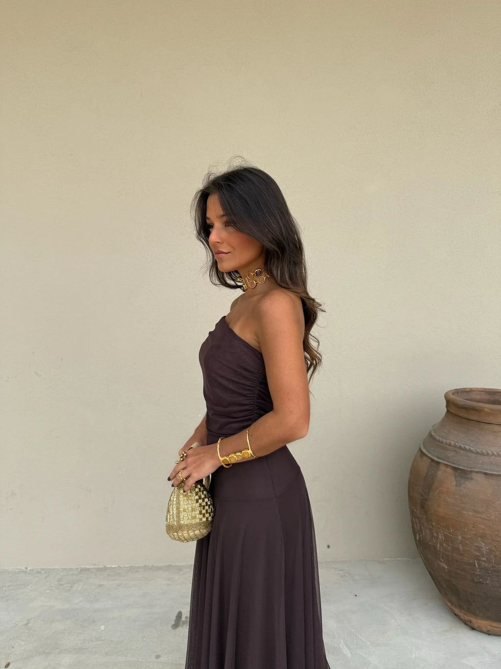Vestido Toledo en color marrón