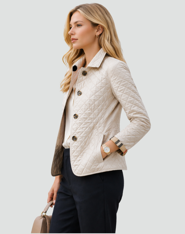 Chaqueta Acolchada de Entretiempo con Cuello y Botones - imagen 2