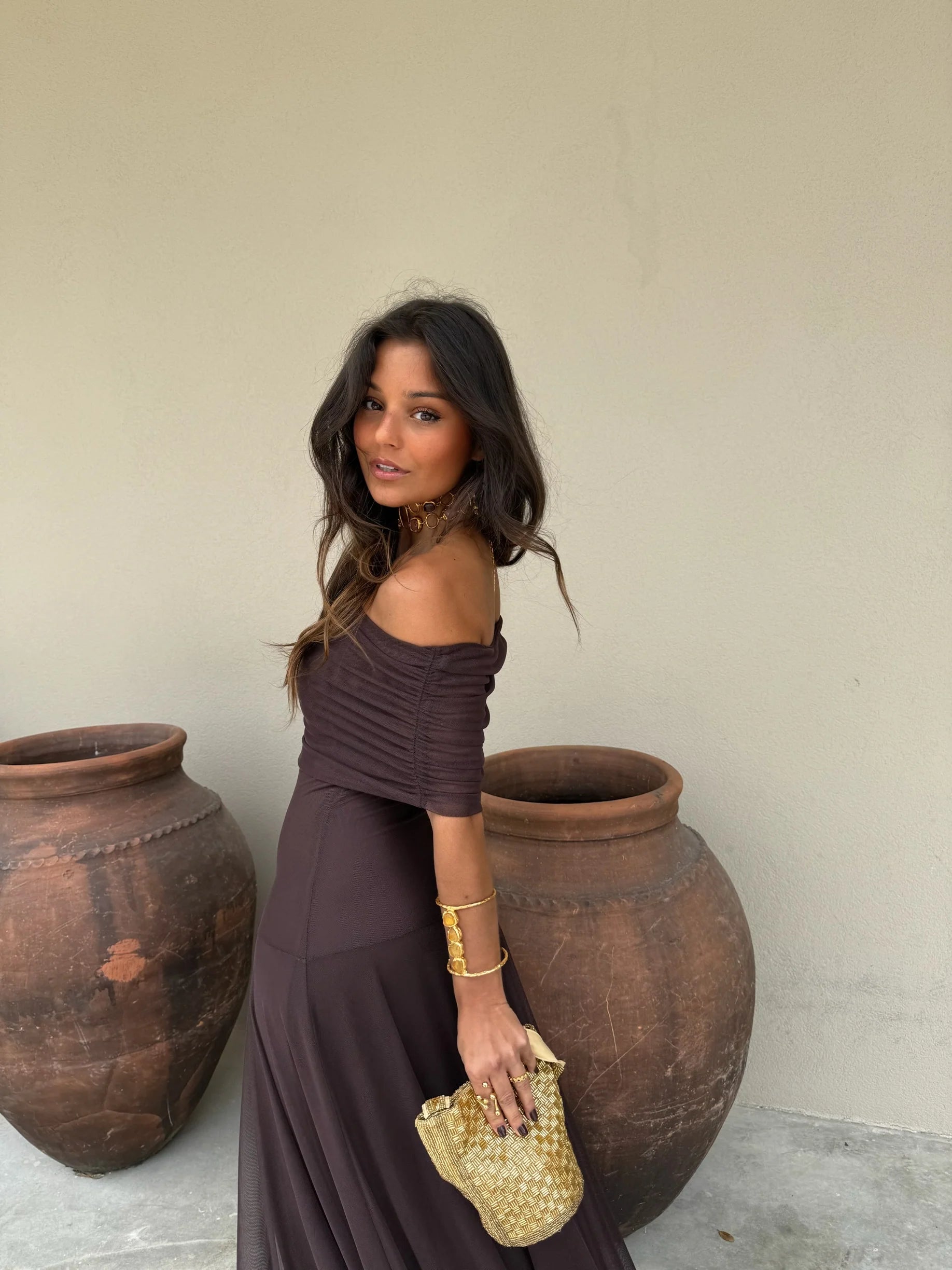 Vestido Toledo en color marrón