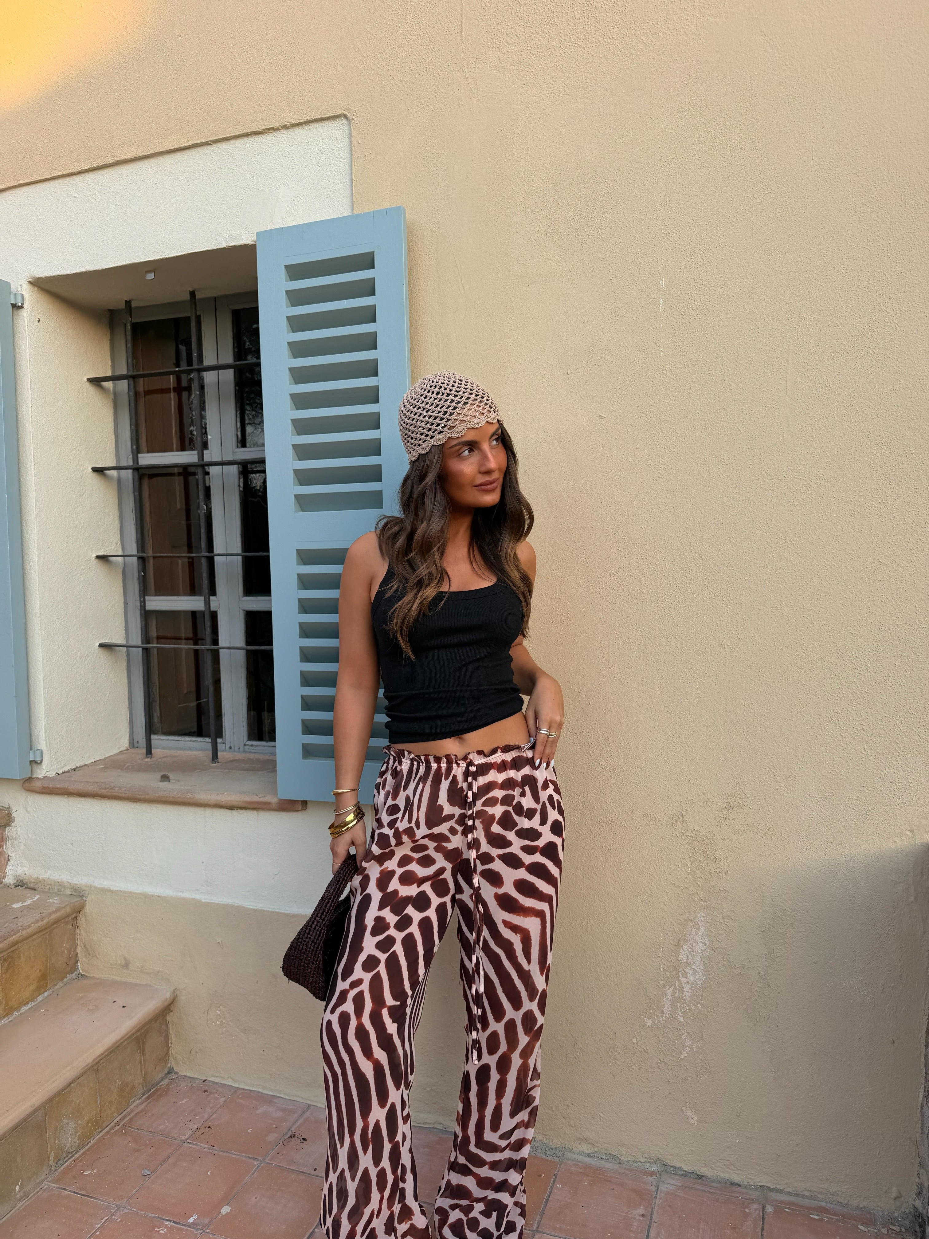 Pantalón Estampado Jirafa