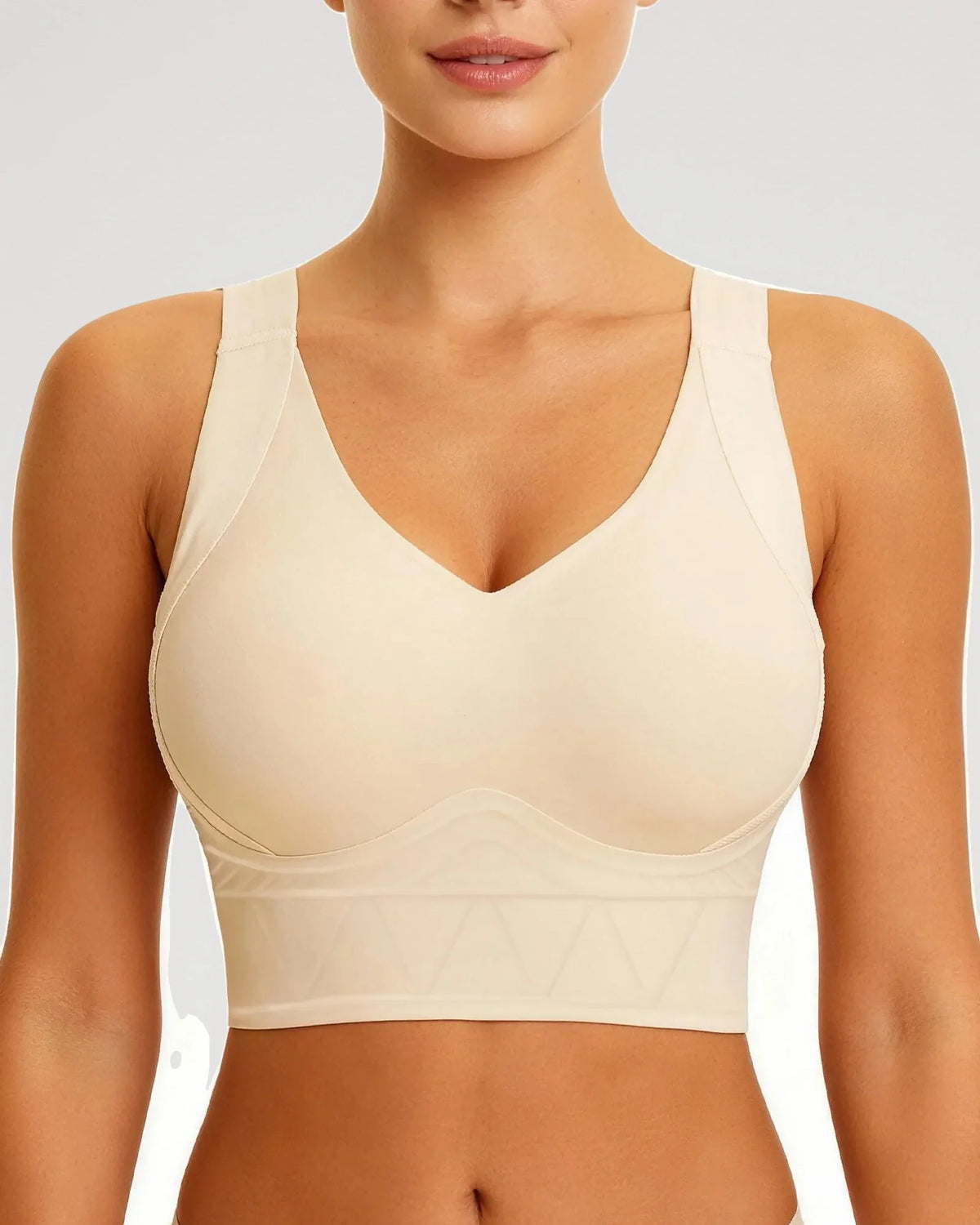 Sujetador Talla Grande de Cobertura Completa Push-Up Sin Aros - Aura Barcelona