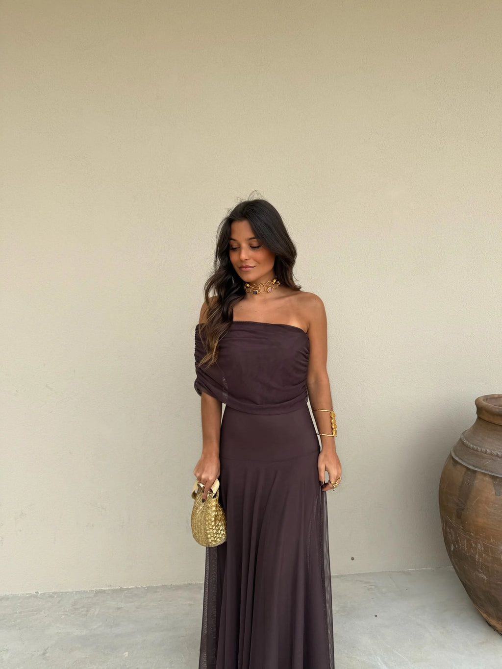 Vestido Toledo en color marrón