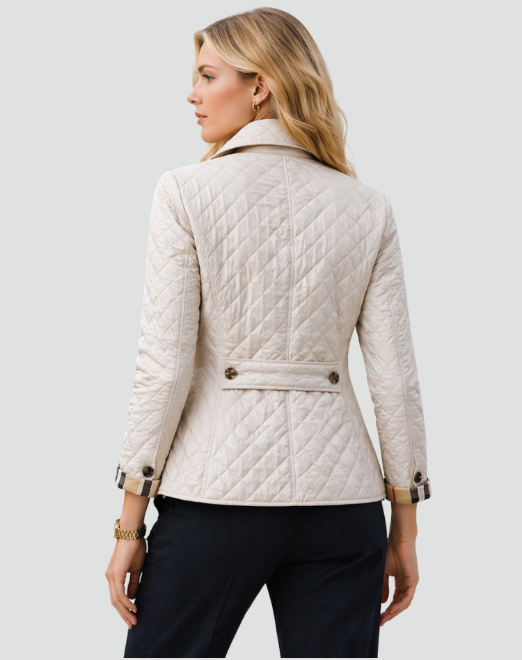 Chaqueta Acolchada de Entretiempo con Cuello y Botones - imagen 3