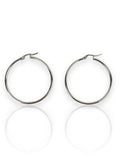 Pendientes aros plateados