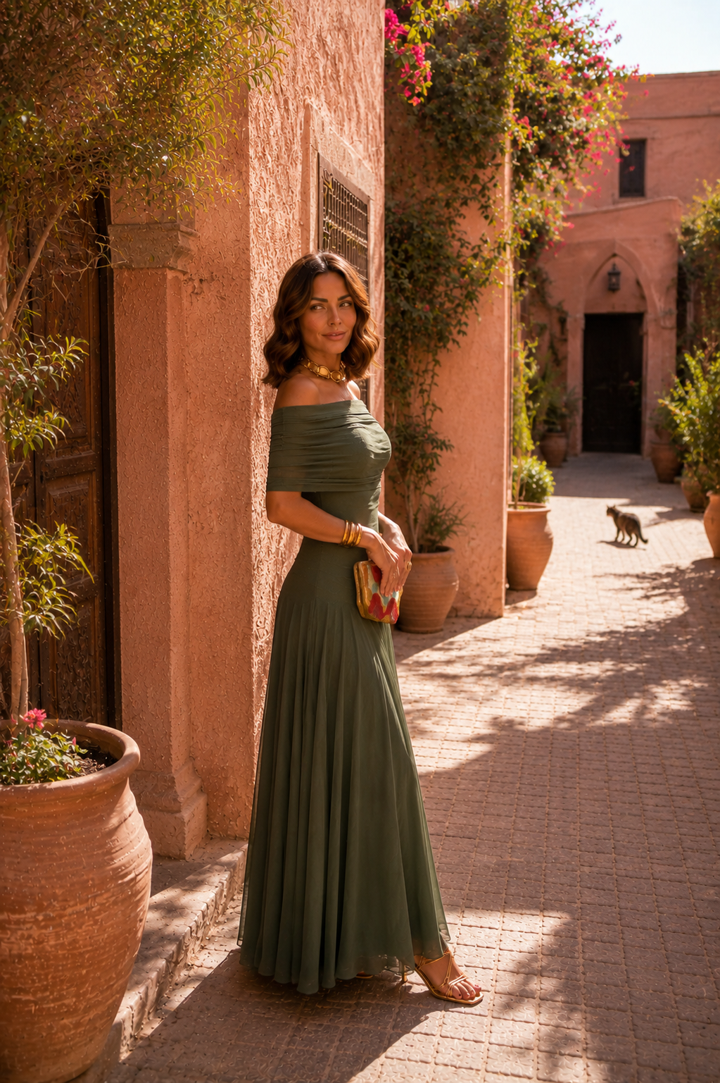 Vestido de Toledo en verde - Edición limitada
