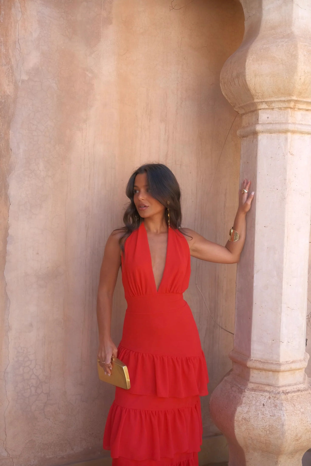 Vestido Manila en rojo