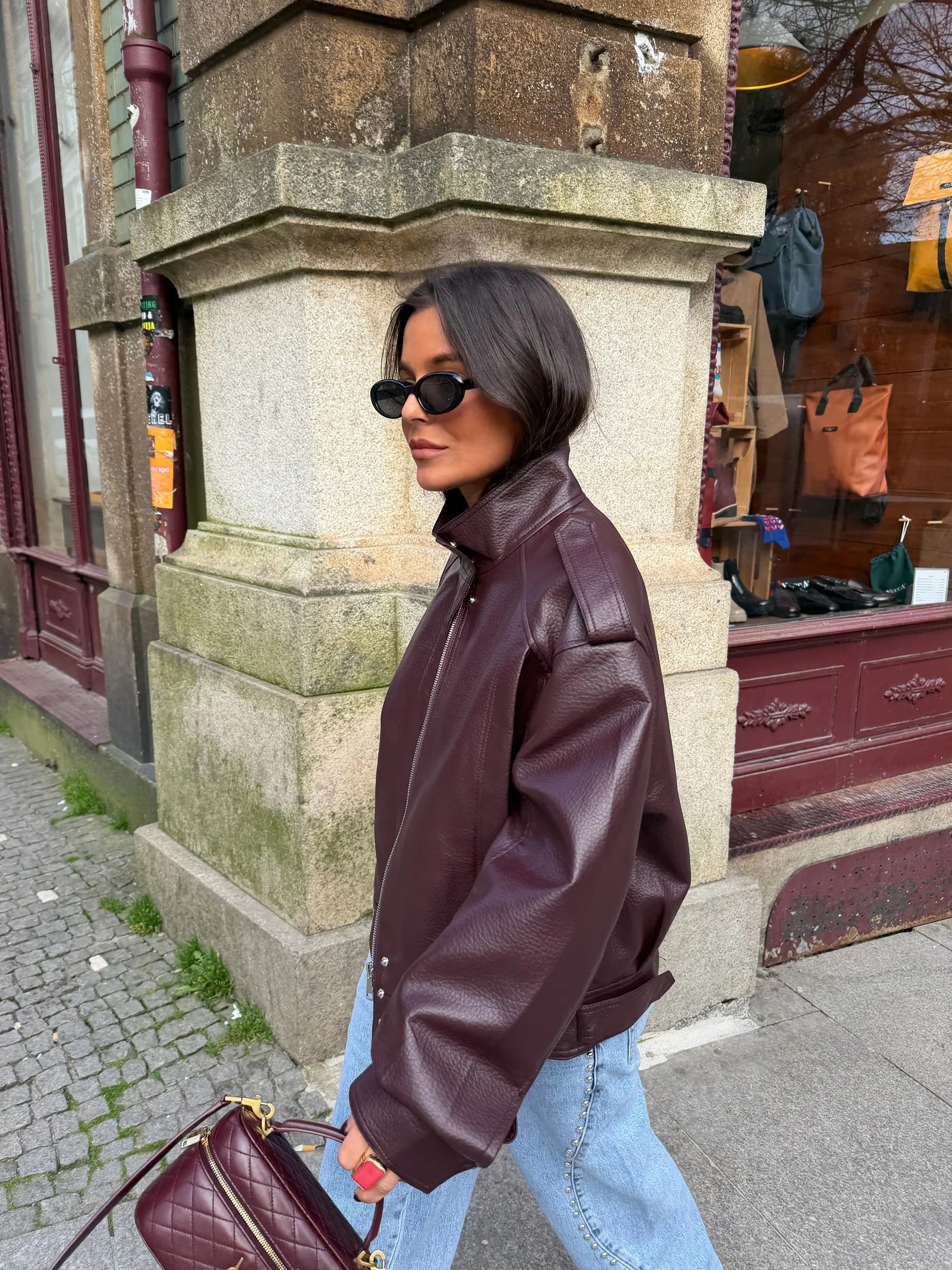 Chaqueta Valeria Estructurada Burdeos™