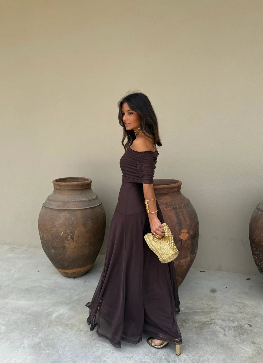 Vestido Toledo en color marrón