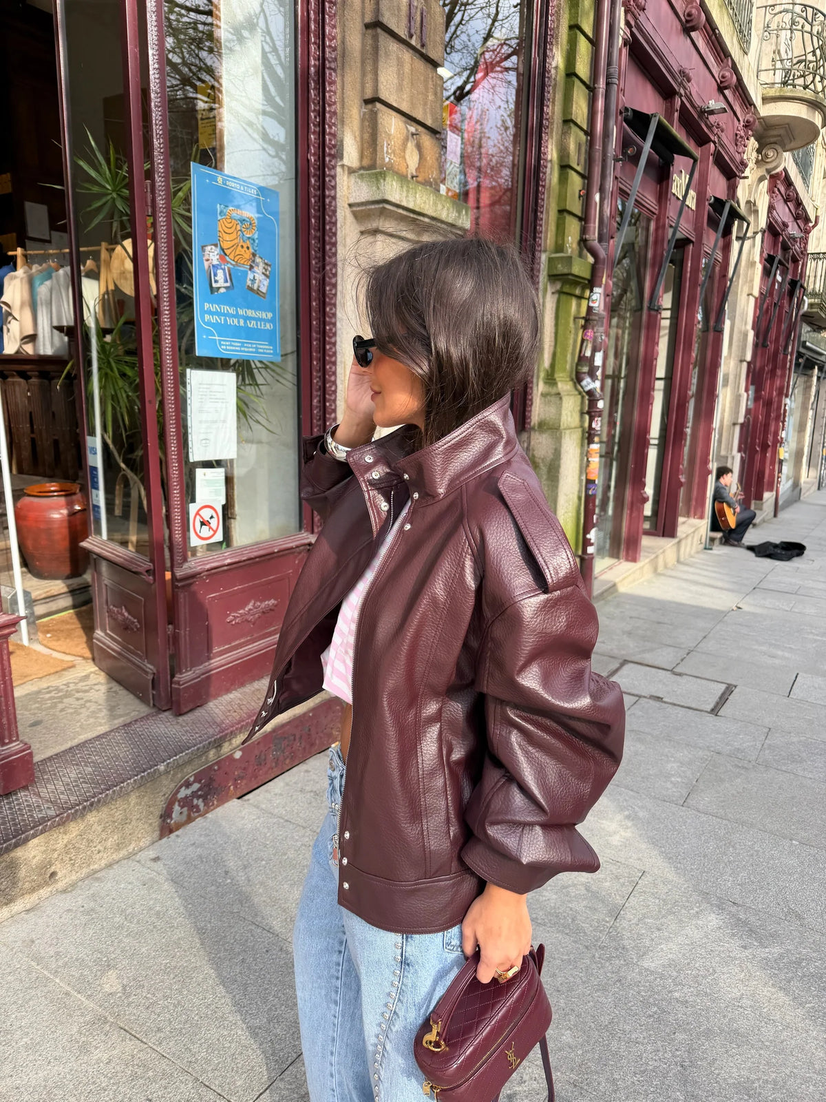 Chaqueta Valeria Estructurada Burdeos™