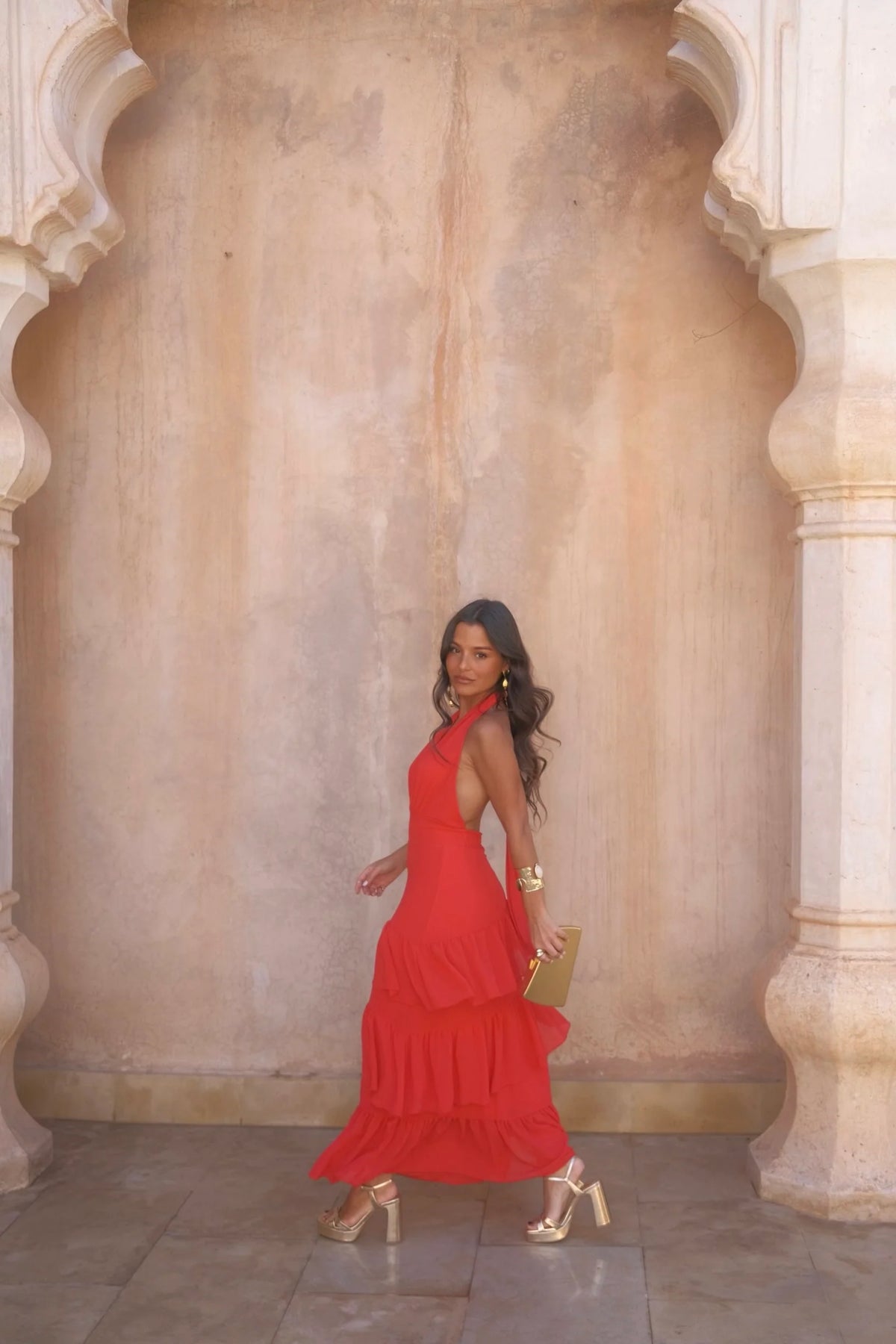 Vestido Manila en rojo