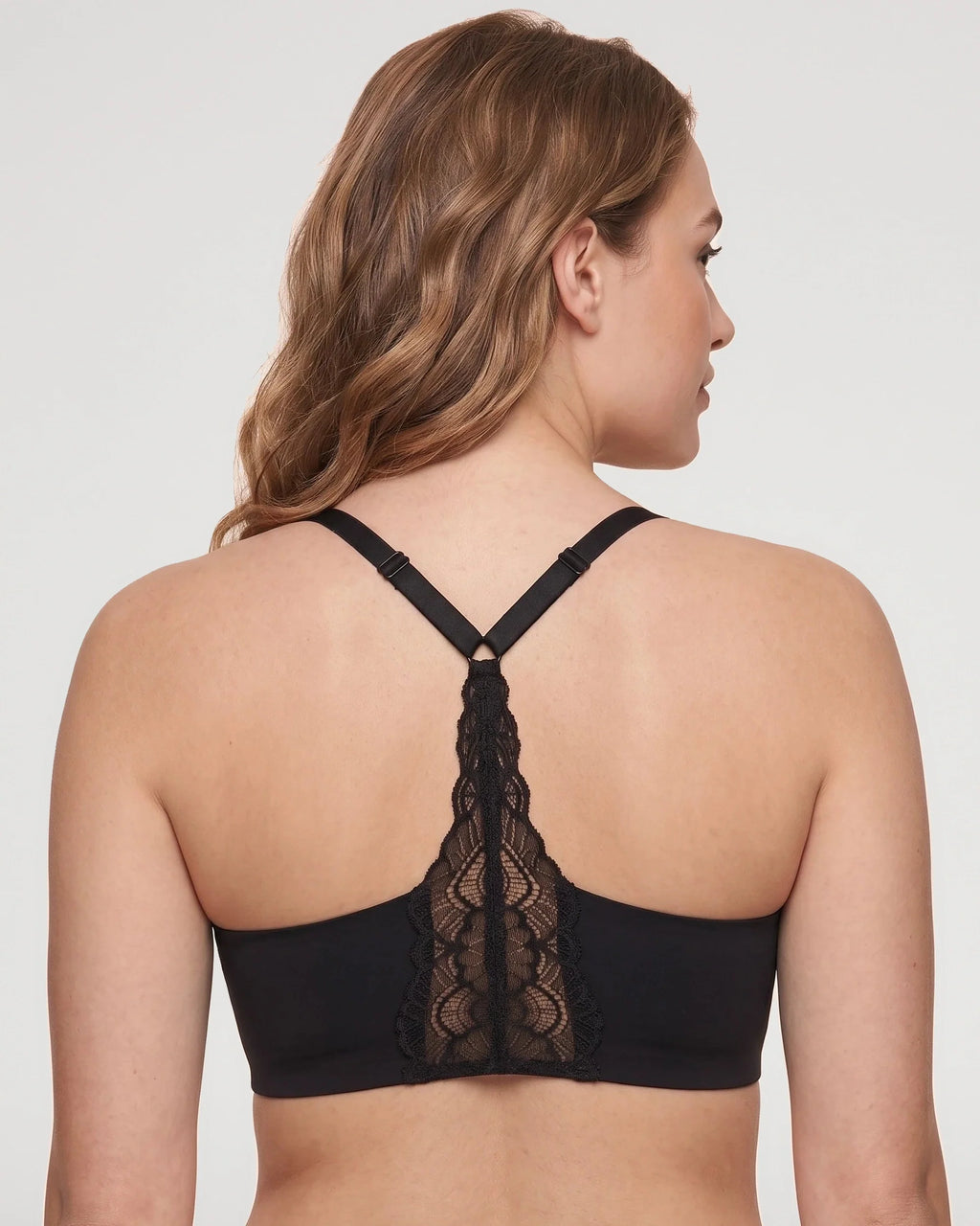 Bralette de Encaje con Escote V y Espalda Nadadora - Aura Barcelona