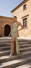 ZAMIRA | VESTIDO LARGO ESTAMPADO