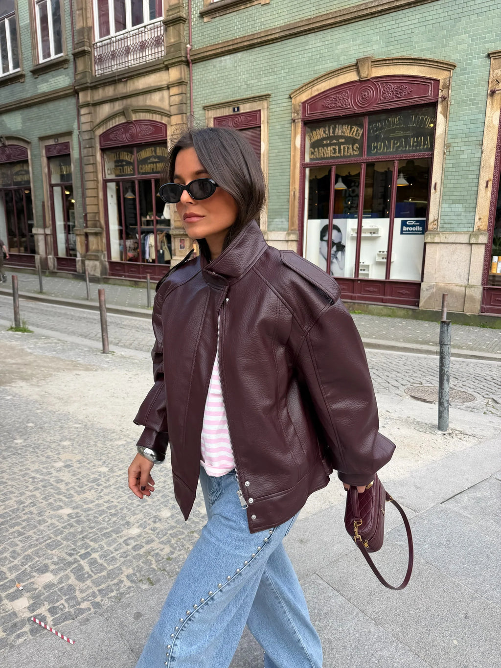 Chaqueta Valeria Estructurada Burdeos™