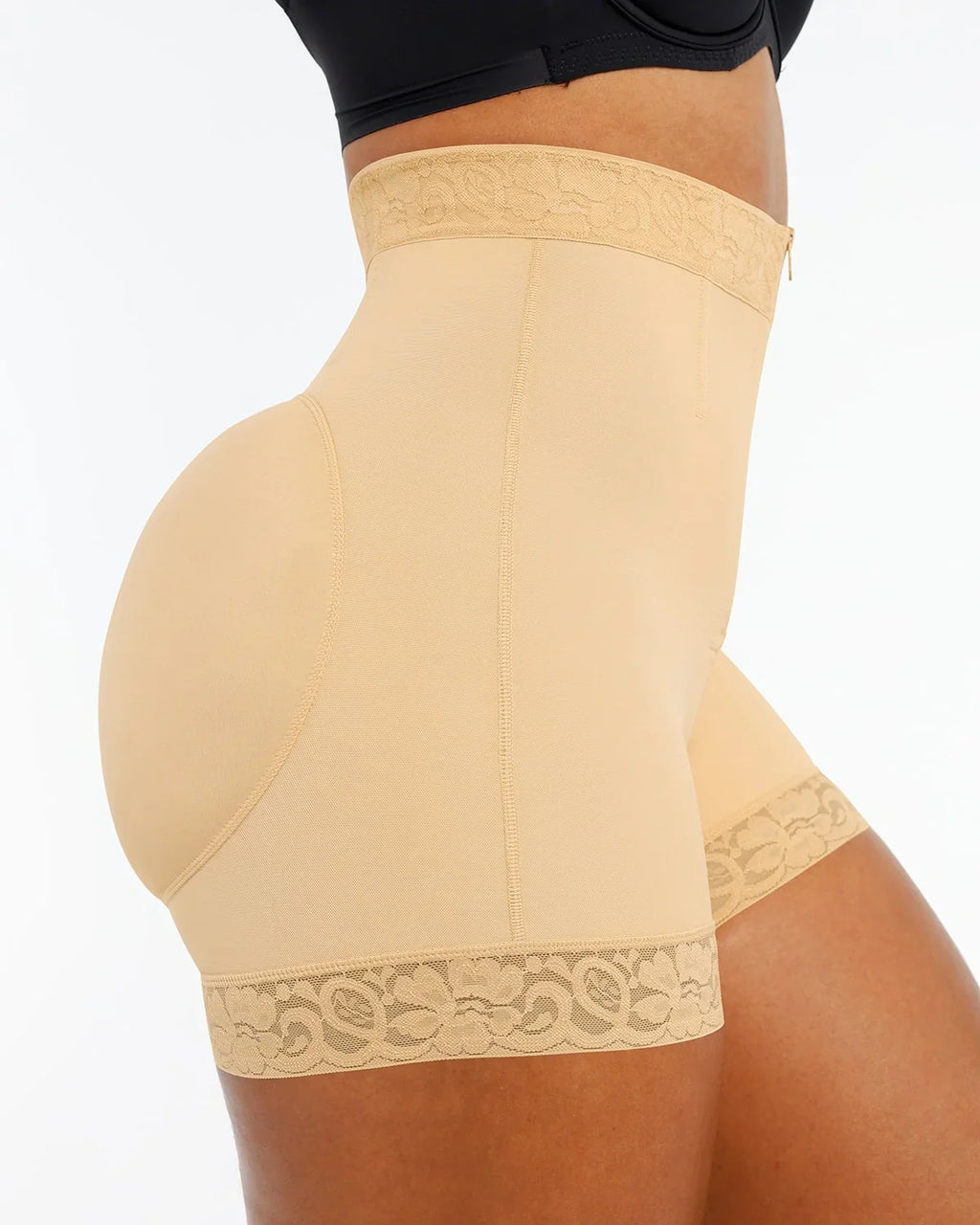 Short Moldeador de Encaje con Varillas y Control Abdominal - Aura Barcelona