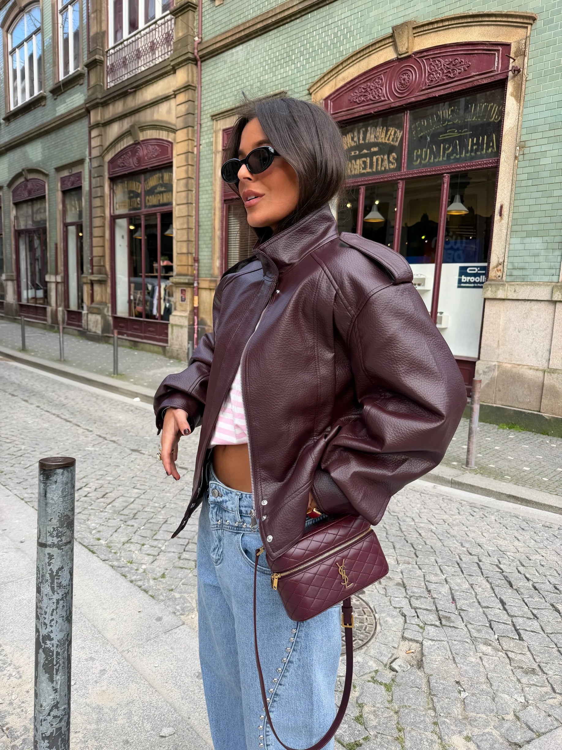 Chaqueta Valeria Estructurada Burdeos™