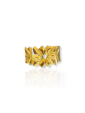 Brazalete efecto flor dorado