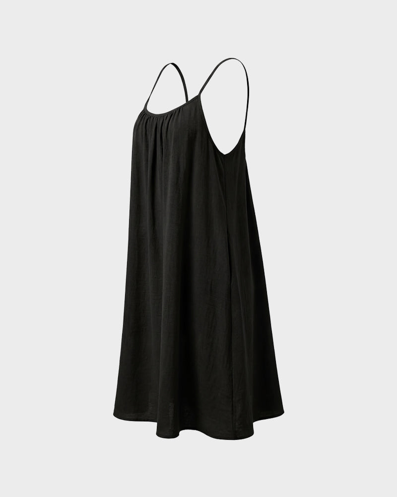 Vestido Casual de Tirantes Finos con Espalda Abierta - Aura Barcelona