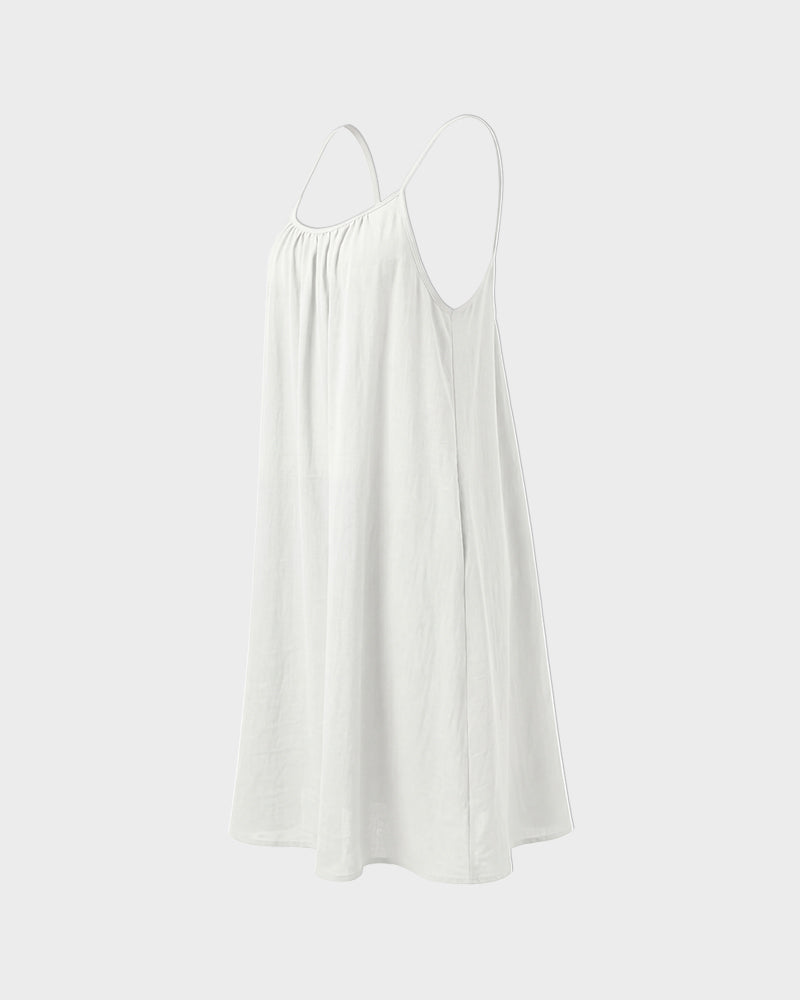 Vestido Casual de Tirantes Finos con Espalda Abierta - Aura Barcelona