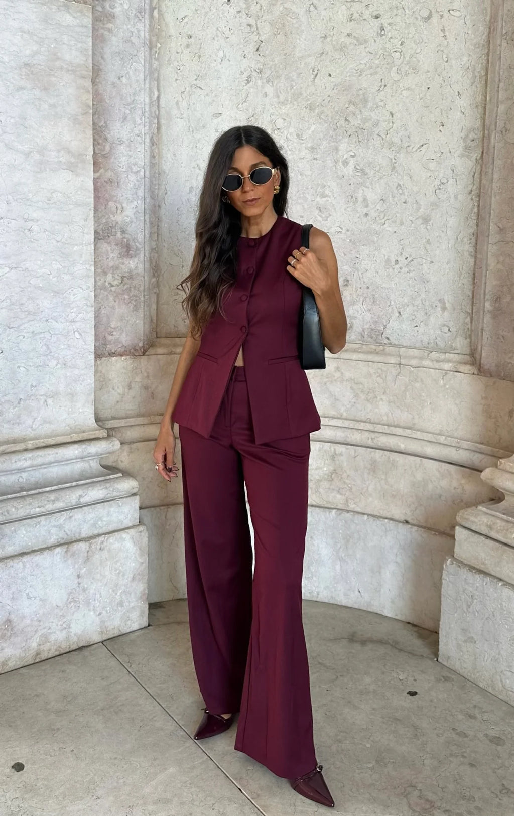 Pantalón Eva Burdeos™