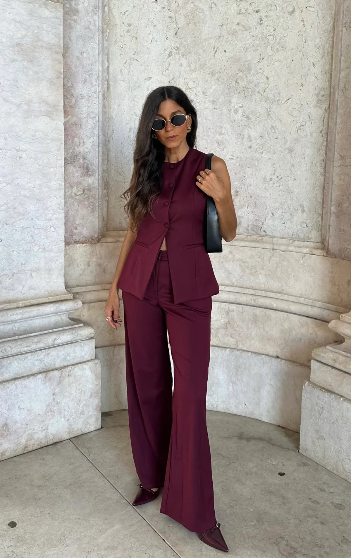 Pantalón Eva Burdeos™