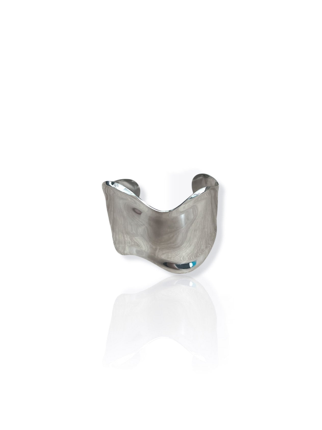Brazalete ola plateado