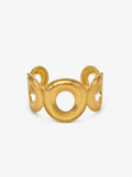 Brazalete borde picado dorado