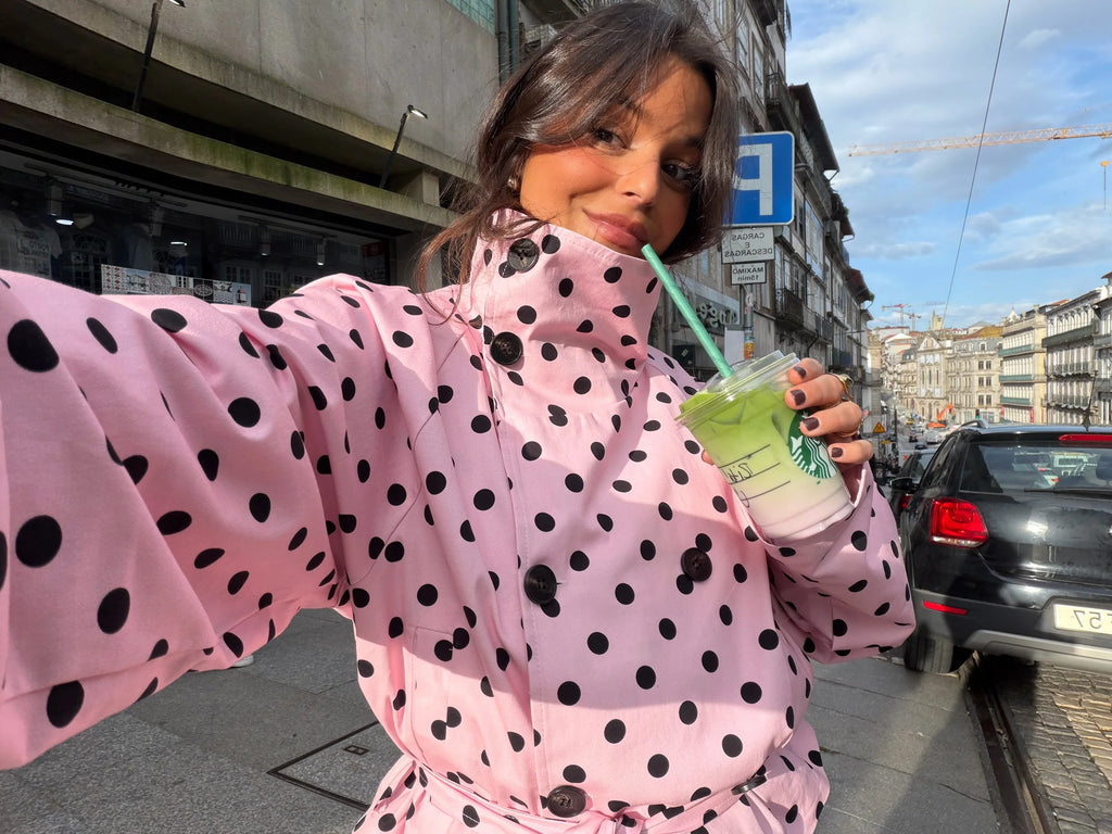 Trench Valentina Rosa de Lunares™