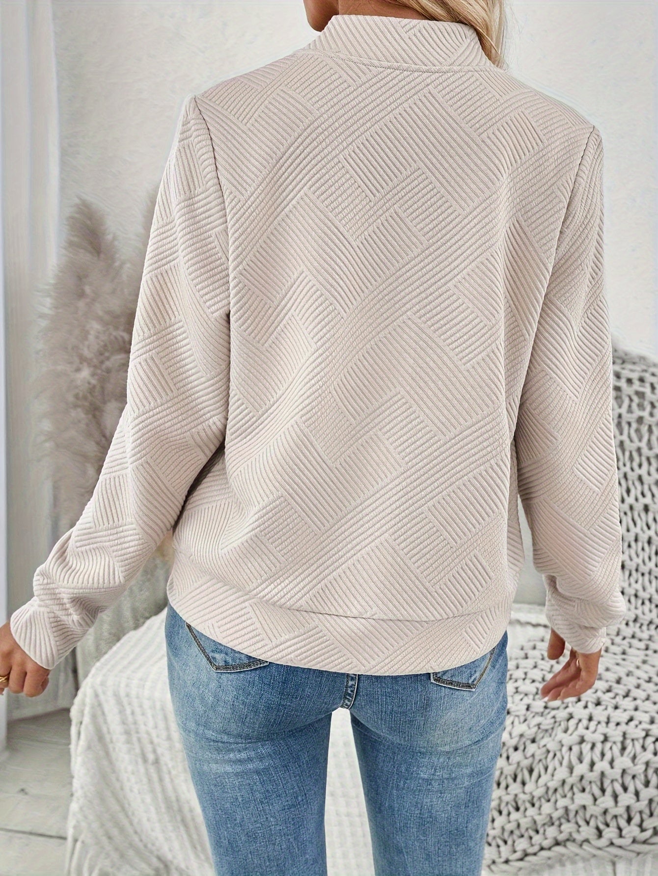 Bomber Acolchada de Mujer con Cremallera - Champagne - imagen 3