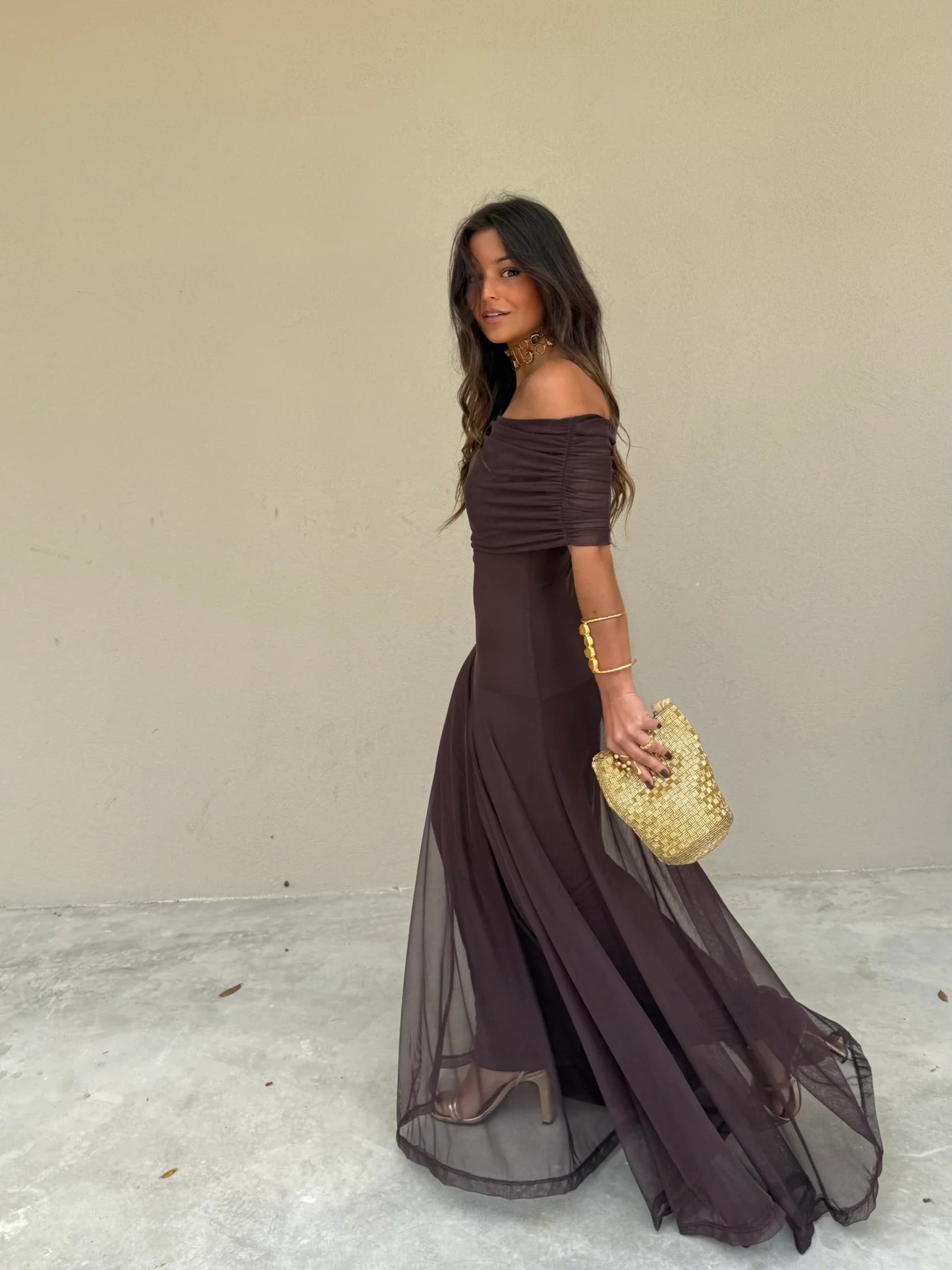 Vestido Toledo en color marrón