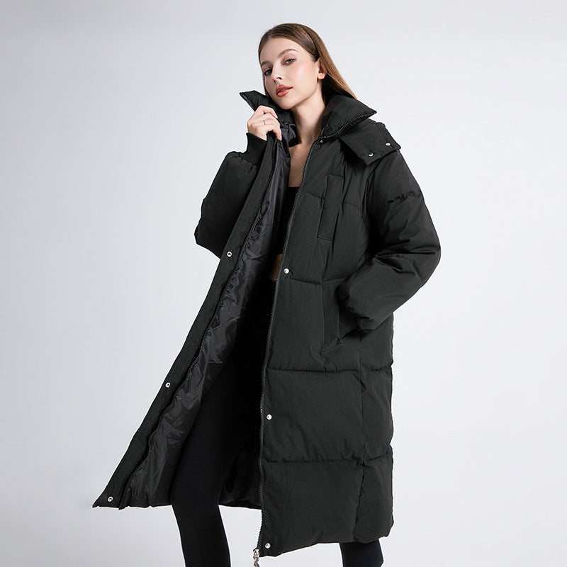 Gabriela™ | Abrigo largo acolchado con capucha - Aura Barcelona - imagen 2