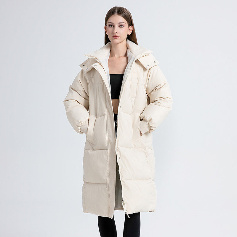 Gabriela™ | Abrigo largo acolchado con capucha - Aura Barcelona - imagen 3