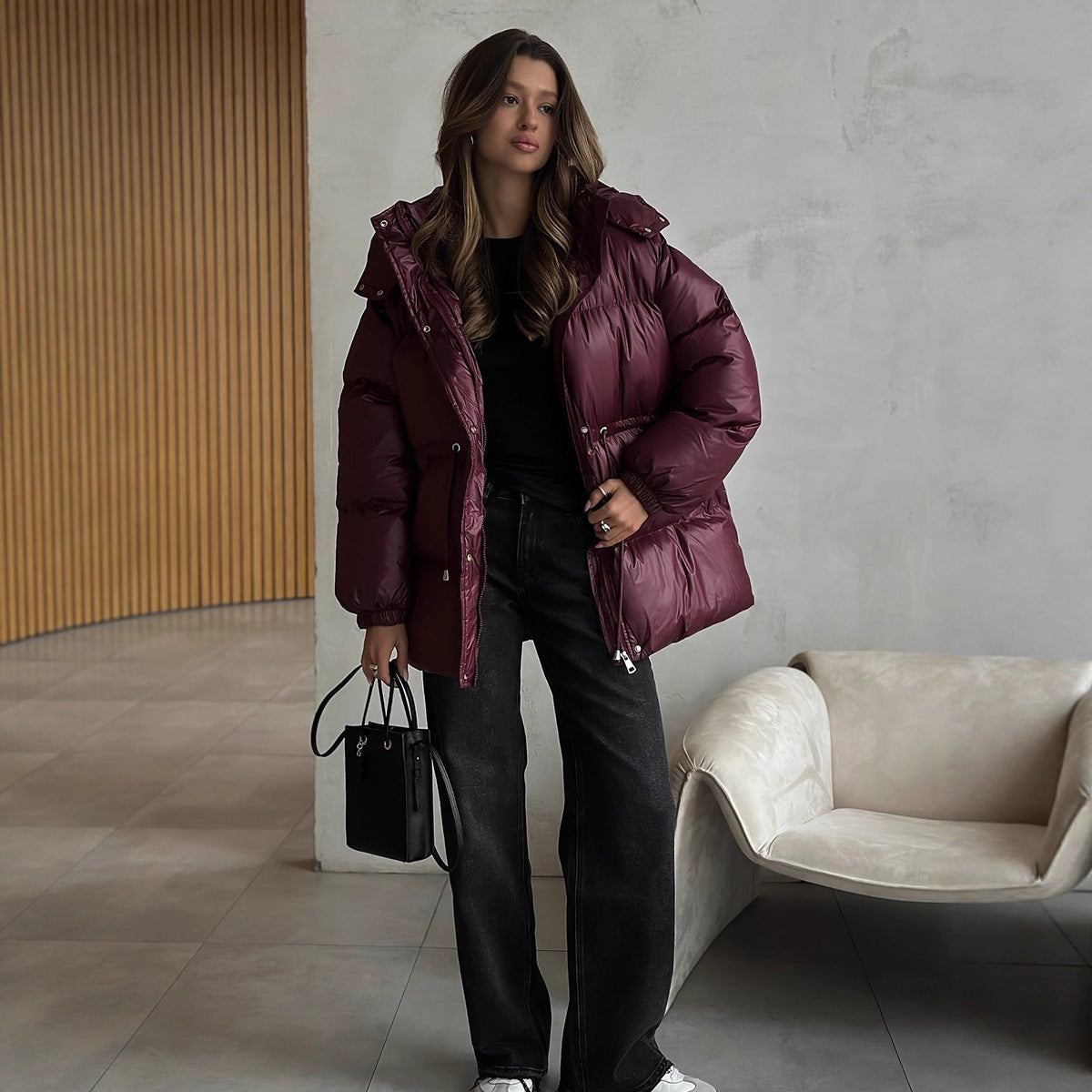 Consuelo™ | Abrigo acolchado con cinturón - Aura Barcelona - imagen 17