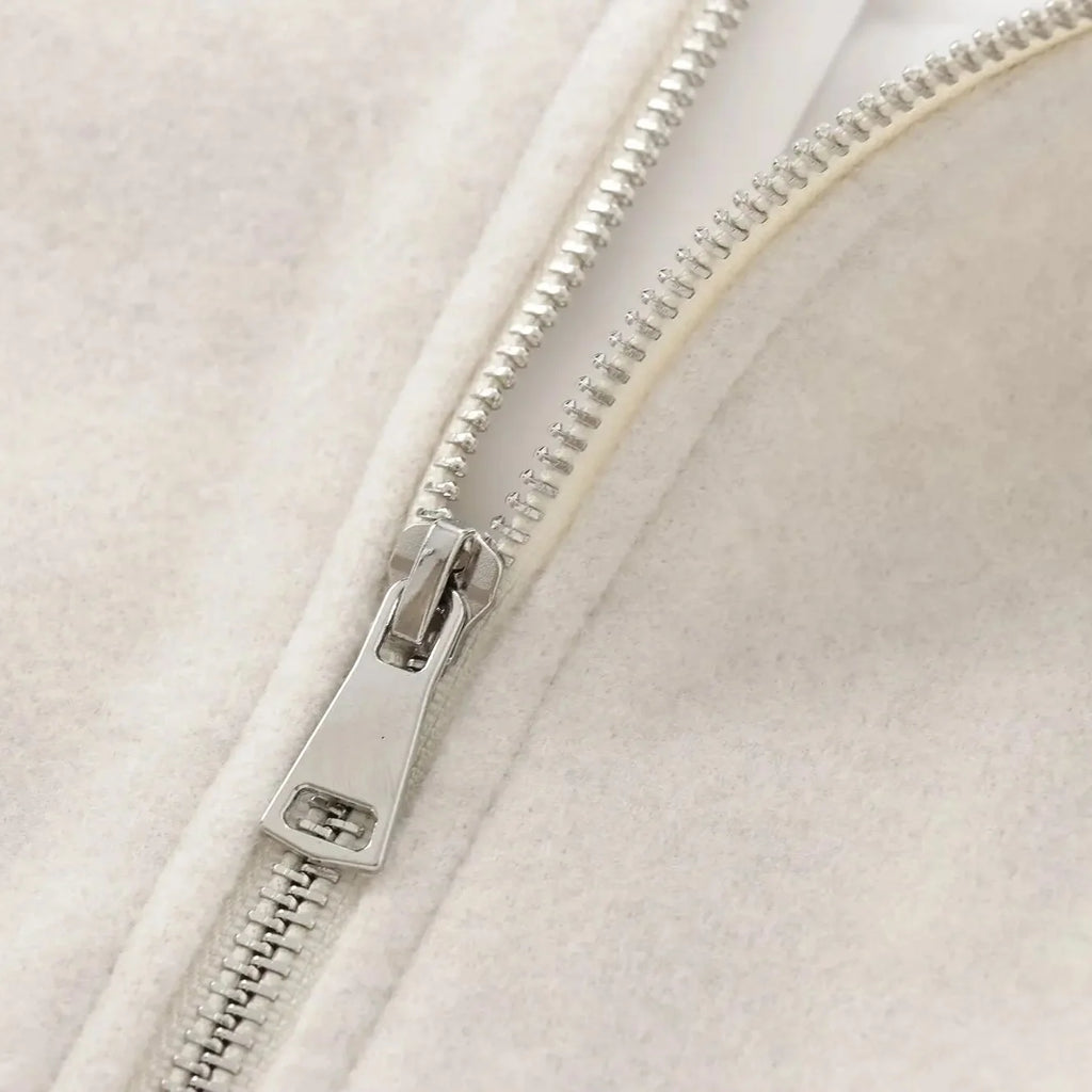 Chaqueta Bomber Cropped para Mujer | Deportiva de Manga Larga con Cremallera