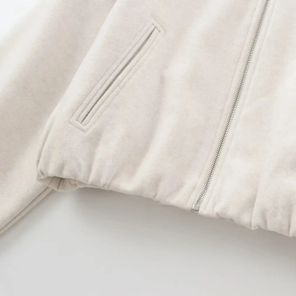 Chaqueta Bomber Cropped para Mujer | Deportiva de Manga Larga con Cremallera