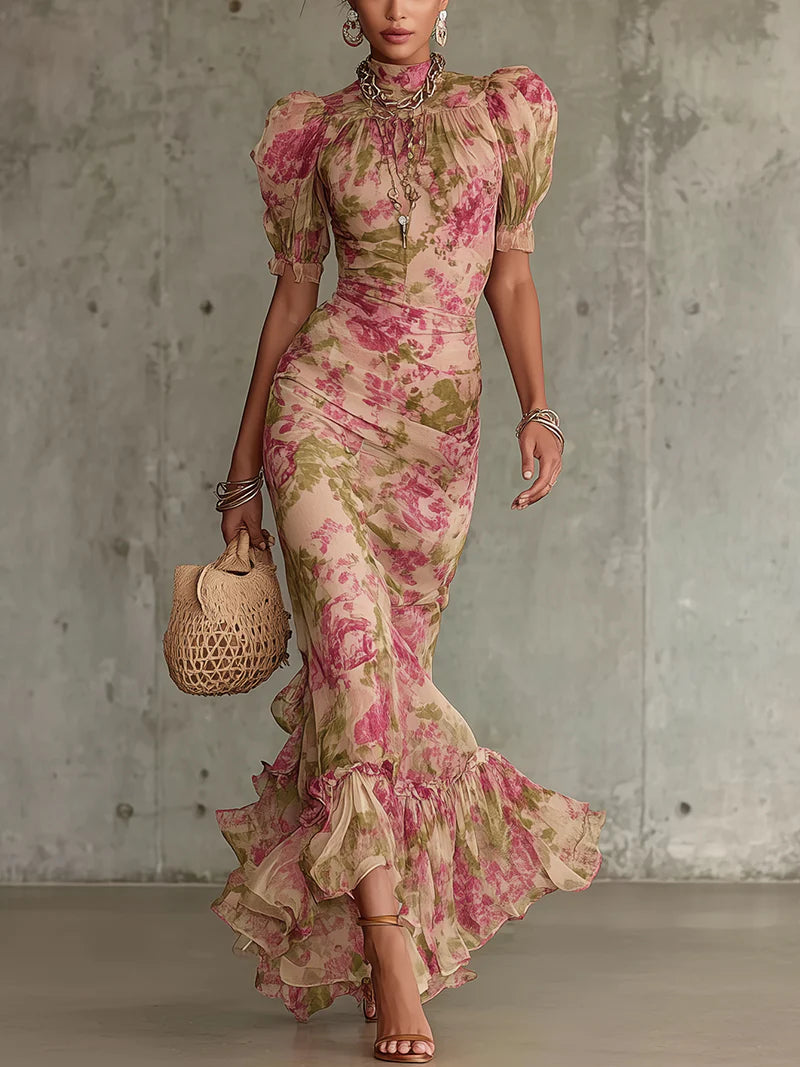Rosalind | Vestido Vintage con Mangas Abullonadas