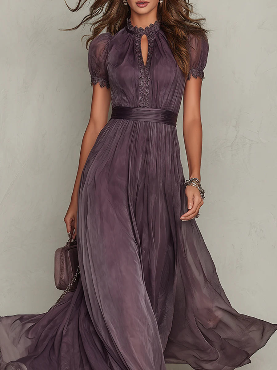 Iris | Vestido con Cuello Fruncido