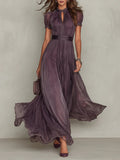 Iris | Vestido con Cuello Fruncido