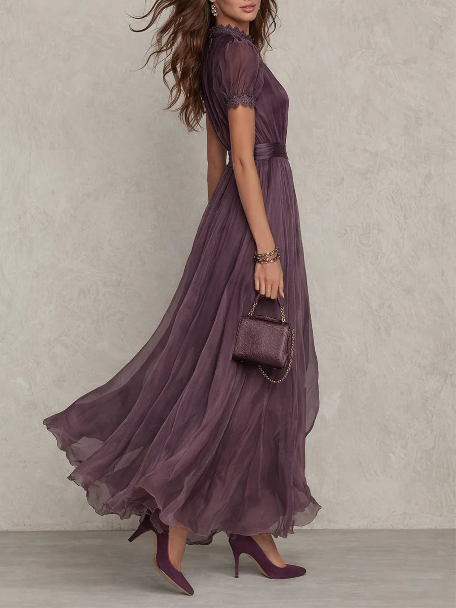 Iris | Vestido con Cuello Fruncido