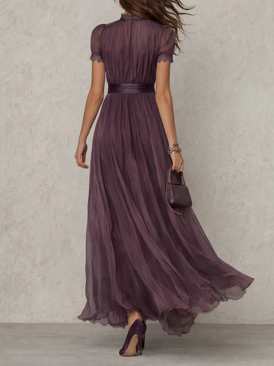 Iris | Vestido con Cuello Fruncido