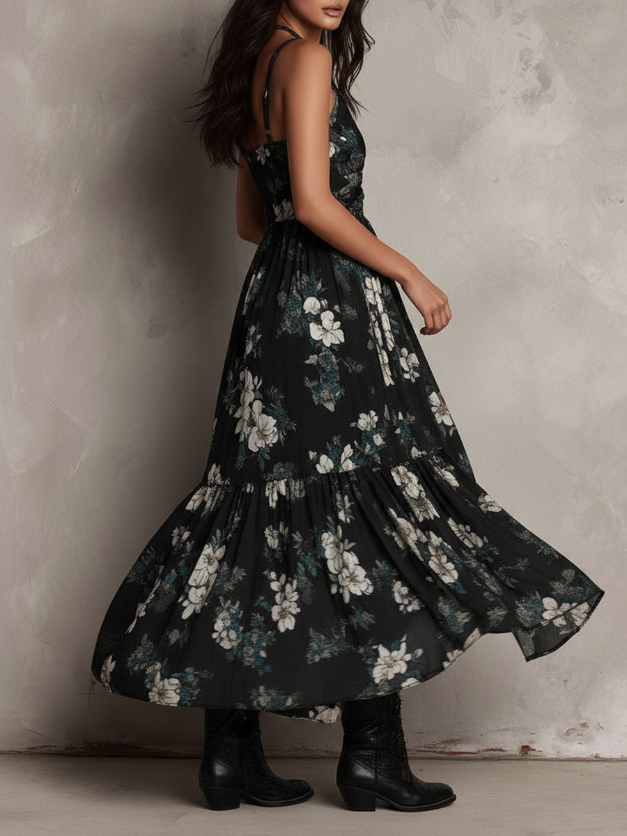 Novella | Vestido Floral sin Tirantes