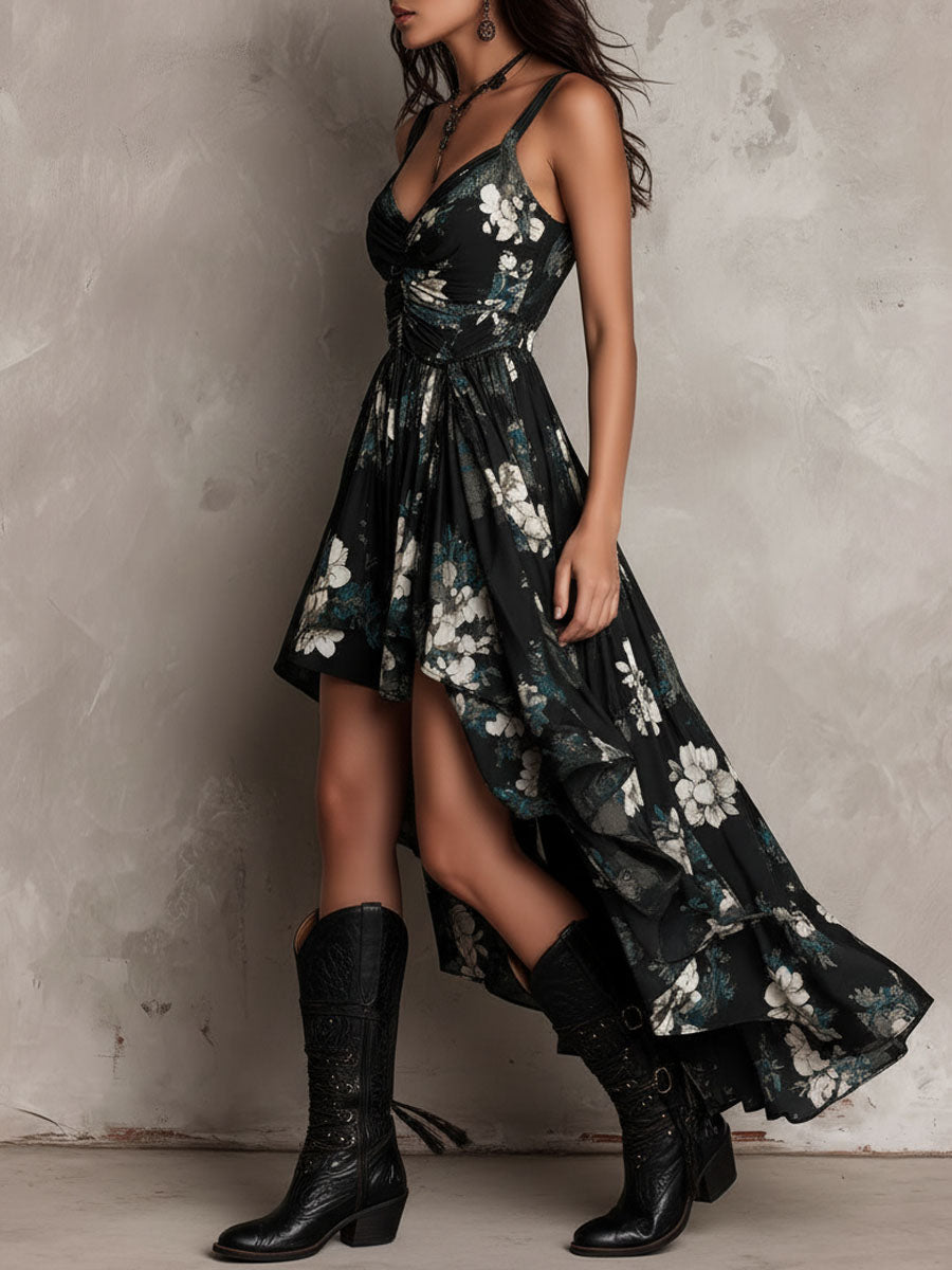 Novella | Vestido Floral sin Tirantes
