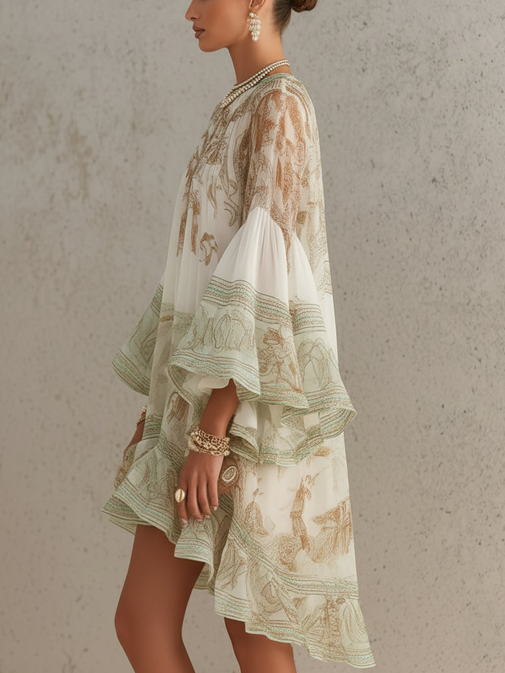Cosette | Vestido a Rayas con Volantes