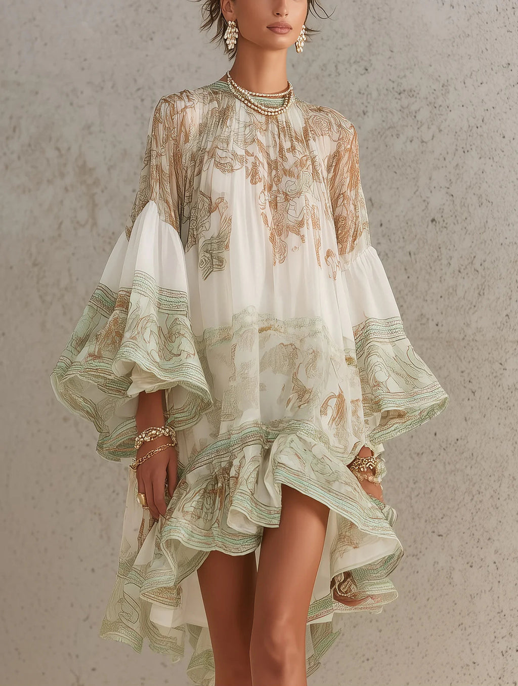 Cosette | Vestido a Rayas con Volantes