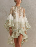 Cosette | Vestido a Rayas con Volantes