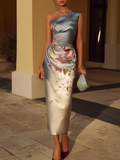 Ondine | Vestido Floral con Hombro Descubierto